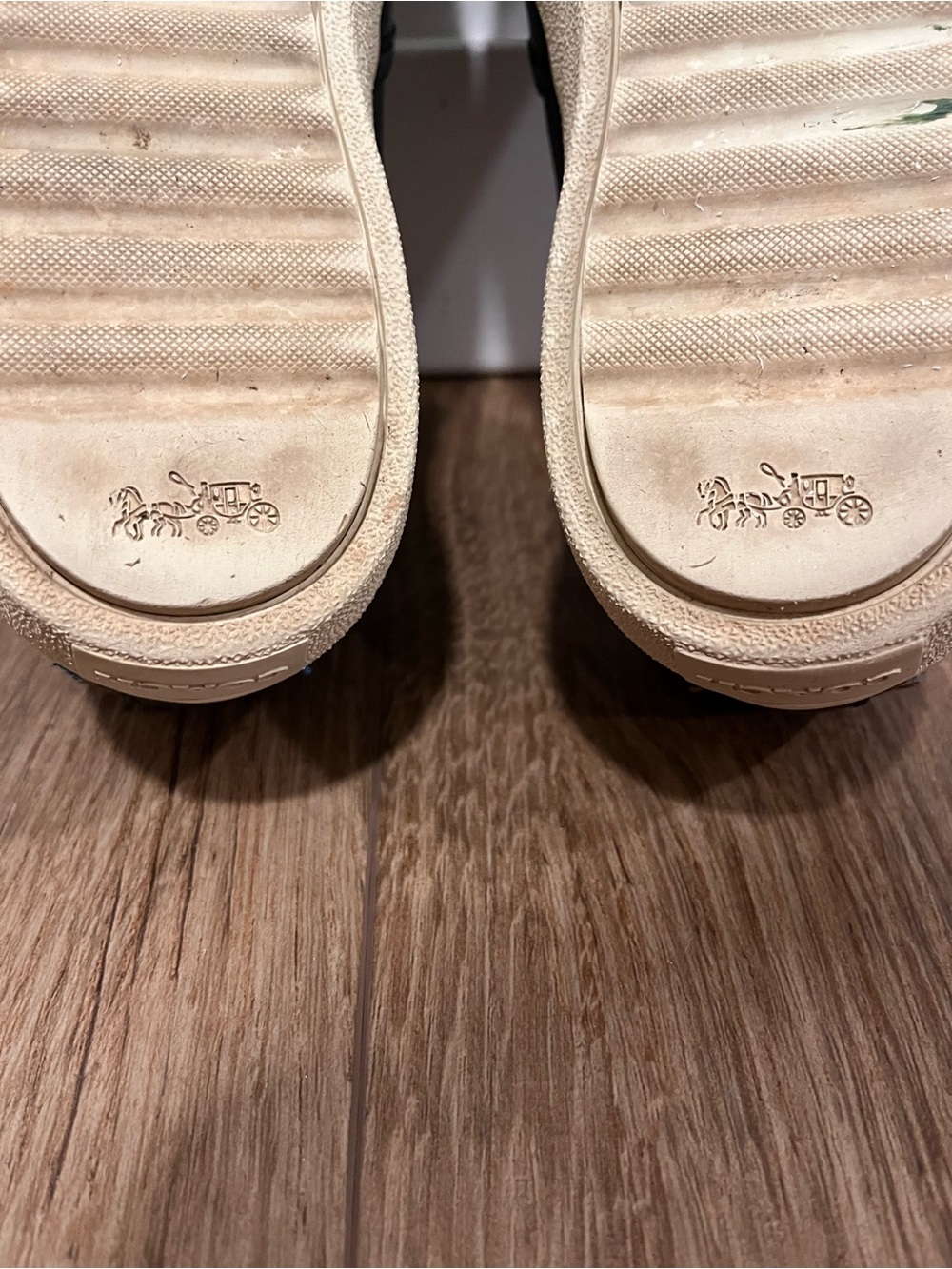 COACH Prairie Floral Leather Slip On Sneaker - Picture 12 of 13